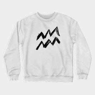 Aquarius Horoscope Sign, Aquarius Zodiac Sign Crewneck Sweatshirt